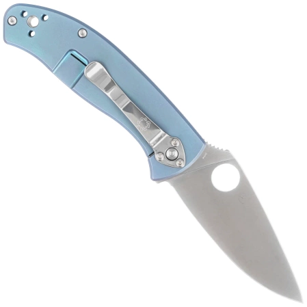 Nóż składany Spyderco Tenacious R.I.L. Blue Titanium, Satin 8Cr13MoV by Eric Glesser (C122TIBLP)