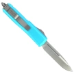 Microtech UTX-85 S/E OTF Knife Turquoise Aluminum, Satin M390 (231-4TQ)