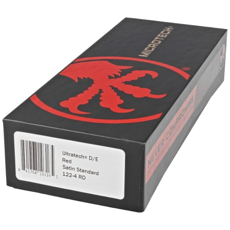 Microtech Ultratech D/E OTF Knife Red Aluminium, Satin M390MK by Tony Marfione (122-4RD)