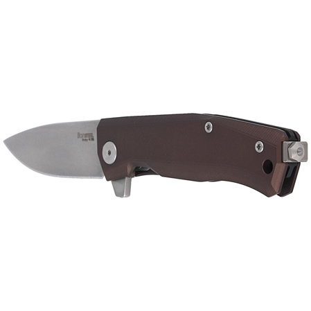 Nóż składany LionSteel Myto Earth Brown Aluminium, Stonewashed M390 by Molletta (MT01A ES)
