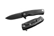 LionSteel ROK Knife Black Aluminum, Black M390 by Molletta (ROK A BB)