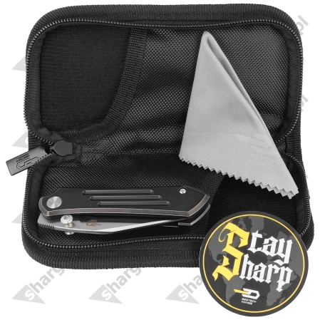 Bestech Icarus Knife Black Stonewashed Titanium, Satin M390 by Nick Rogers (BT2302A)