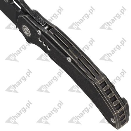 Nóż składany Bestech Exploit Black Stonewashed Titanium, Black Stonewashed S35VN by Todd Knife and Tool (BT2005C)