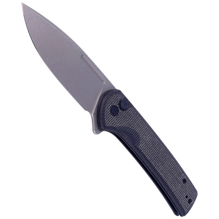 Civivi Knife Conspirator Black Micarta, Gray Stonewashed (C21006-1)