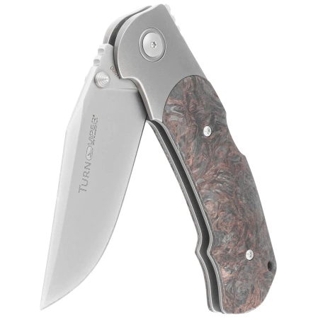 Viper Turn LE 111/300 Titanium/Dark Matter Copper Fat Carbon, Bead Blasted M390 by Fabrizio Silvestrelli Knife (V5986FCC)