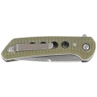 Nóż składany Reate PL-XF-3 Green Micarta/Black G10 Inlay, Stonewashed Nitro-V