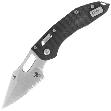 Microtech Stitch Ram-Lok S/E Knife Black Fluted G10, Stonewashed P/S M390MK by Borka Blades and Tony Marfione (169RL-11FLGTBK)