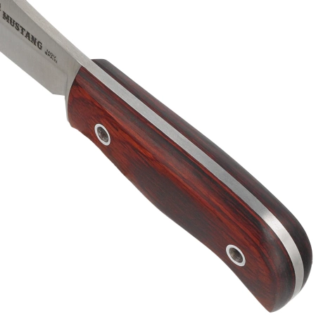 Muela Mustang-8R Red Pakka Wood, Satin X50CrMoV15 knife