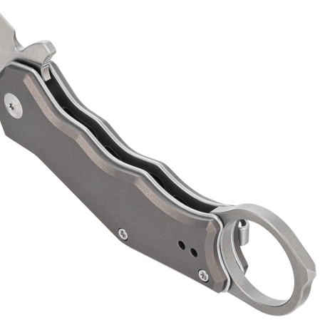 Nóż składany karambit Civivi Amaroq Gray Aluminium, Satin Nitro-V by Tony Sentmanat (C24018-1)