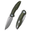 Nóż składany Remette RT-Cool Whale Black / Green G10, Sandblasted 14C28N (RTCL-G1)