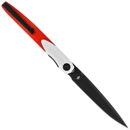 Nóż składany Bestechman Lanza White/Red G10, Black Stonewashed 14C28N by Kombou (BMK14G)