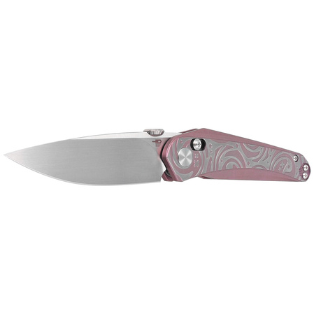 Bestech Mothus Purple Titanium, Satin by Hand M390 by Kombou Knife (BT2206E)