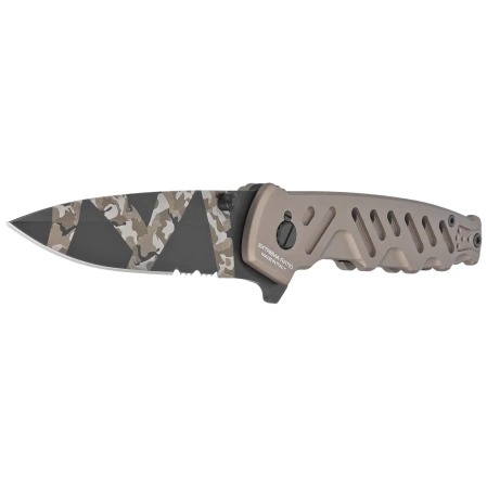 Nóż składany Extrema Ratio Caimano Nero N.A. Ranger LE No 031/250 Tactical Mud Aluminium, Geotech Camo N690 (04.1000.0166/BW/TM)