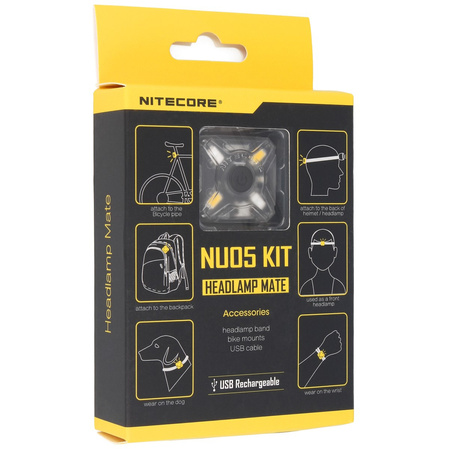 Latarka sygnałowa Nitecore NU05 KIT White/Red LED (NU05 KIT)