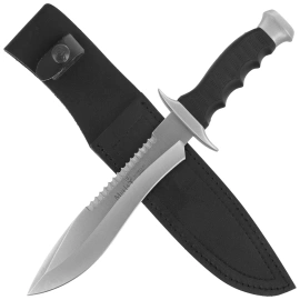 Muela 85-182 Knife Black Rubber, Satin Nitro-42
