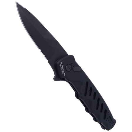 Nóż automatyczny Extrema Ratio Caimano Nero Black Aluminium, Black MIL-C N690 (04.1000.0169/BLK)