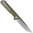 Bestechman Knife Dundee OD Green G10, Grey Titanized / Satin D2 by Ostap Hel (BMK01E)