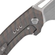 WE Knife Nefaris LE No 051/160 Tiger Stripe Titanium, Hand Rubbed Satin CPM 20CV (WE22040D-4)