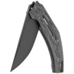 WE Knife Speedliner Shredded Carbon Fiber, Black Stonewashed CPM 20CV by Tashi Bharucha (WE22045B-2)