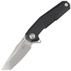 Kubey Carve Knife Black G10, Beadblasted AUS-10 (KB237G)