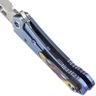 Nóż składany Medford 187 DP Blue Titanium, Flamed HW/Clip, Tumbled D2 by Greg Medford