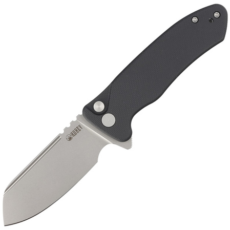 Kubey Creon Knife Black G10, Beadblasted AUS-10 (KU336E)