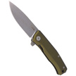 Nóż składany LionSteel Myto Green Aluminium, StoneWashed M390 by Molletta (MT01A GS)