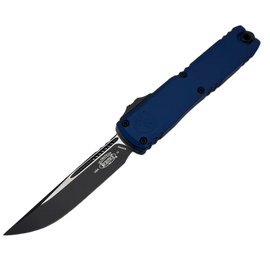 Microtech Ultratech Gen IV S/E OTF Knife Navy Blue Aluminum, Black M390MK by Tony Marfione (11214-1NA)