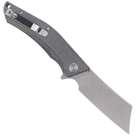 Bestech Cubis Black Micarta, Stonewashed/Satin D2 KNife (BG42A)