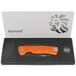 Nóż składany LionSteel ROK Orange Aluminium, Black M390 by Molletta (ROK A OB)