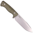 Nóż LionSteel Green Canvas Micarta, Satin CPM 3V by Molletta (T6 3V CVG)