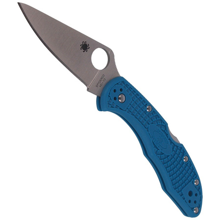 Nóż Spyderco Delica 4 FRN Blue Flat Ground Plain (C11FPBL)