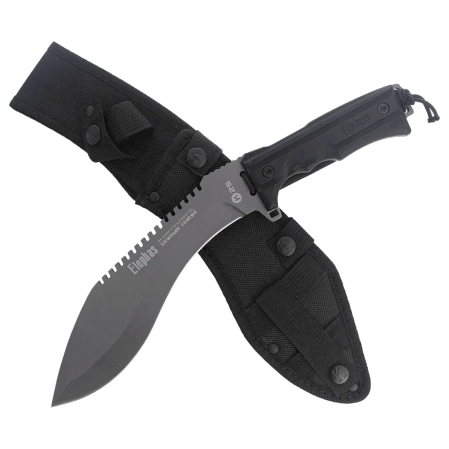 K25 Elephas Kukri Knife Black SFL, Titanium 7Cr17Mov (32024)