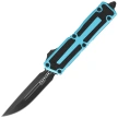 Microtech Scarab II Gen III D/E-S OTF Knife Turquoise Aluminum, Black M390MK by Tony Marfione (1180-1TQ)