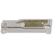 Nóż grawitacyjny Reate Mini EXO OTF Gravity Drop Point Bead Blasted Titanium/Green Micarta, Stonewashed CPM 3V