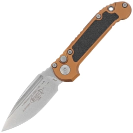 Nóż automatyczny Microtech LUDT Gen III S/E Tan Aluminum, Stonewashed M390MK by Tony Marfione (1135-10TA)
