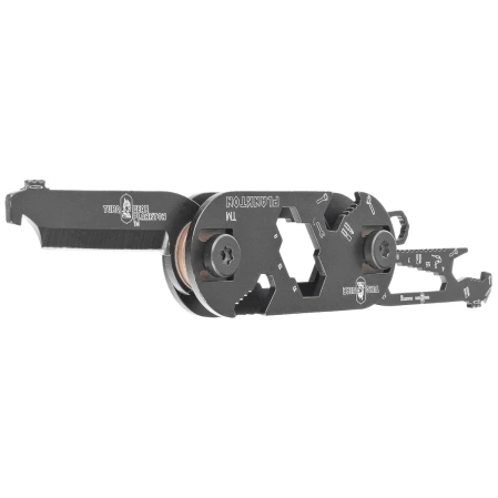 MultiTool Turq Gear Plankton Set (Tool No.1, 2, 3 , 4, 5,  Clips, T-25 Torx Bits, System-M srew set, washers) Cerakote Graphite Black Stainless Steel