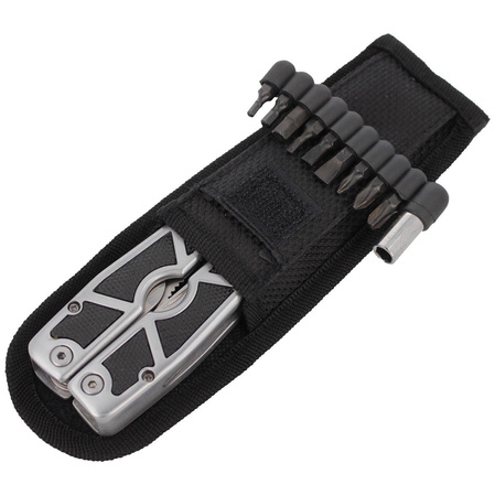 MultiTool Herbertz Rubber / Aluminum, Satin, 9 bits (108100)