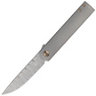 FOX Knife Chnops Sandblasted Titanium, Damasteel DS93X Gysinge by Riccardo Gobbato (FX-543 DBB)