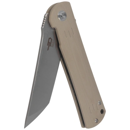 Bestech Kendo Knife Beige G10, Stonewashed / Satin D2 (BG06C-1)