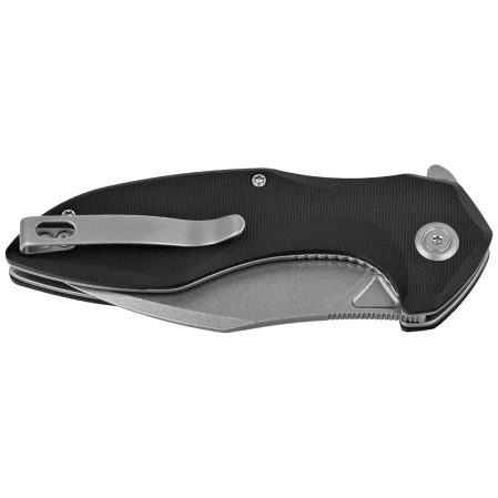 Nóż składany Kubey Nobel Black G10, Beadblasted 14C26N (KU236K)