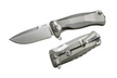 Nóż składany LionSteel SR11 Grey Titanium, Satin Sleipner by Molletta (SR11 G)