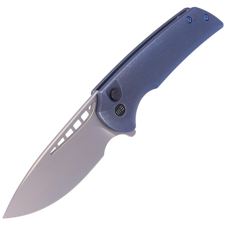 Nóż składany WE Knife Mini Malice Blue Titanium, Silver Bead Blasted CPM 20CV by Ferrum Forge (WE054BL-3)