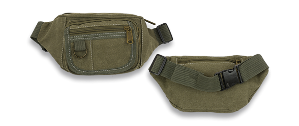 Nerka Barbaric Fanny Pack Green Canvas (34912)