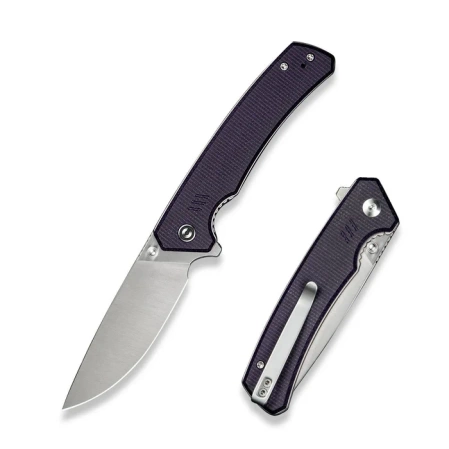 Nóż składany Civivi Merit Purple Canvas Micarta, Satin 14C28N (C24012-3)