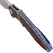 Nóż składany Rike Knife RK 1902 R/CF Titanium/Red Carbon Fiber, Bead Blasted M390