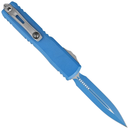 Microtech Ultratech Gen III ZBP D/E Cerakote Blue Aluminium, Cerakote Blue M390MK by Tony Marfione (1122-1BL-C1Z13)