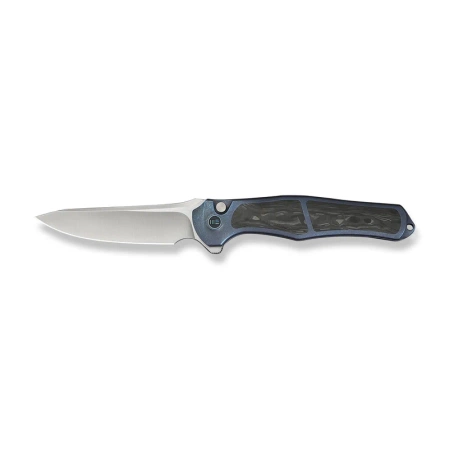 WeKnife 702XI LE No 147/150 Blue Integral Titanium/Shredded Carbon Fiber, Satin M390 (WE07B-1)