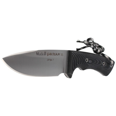 Muela Full Tang Knife Black Micarta, Satin Finish (GAVILAN M)