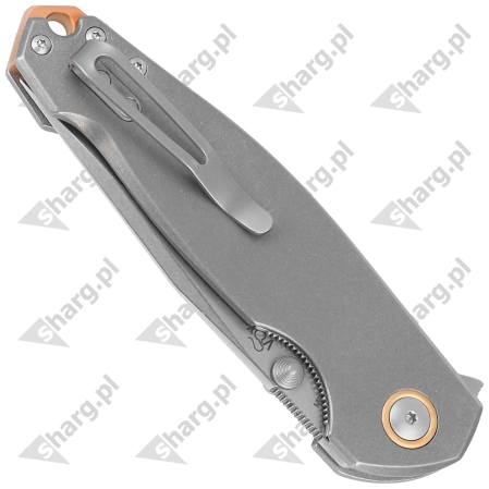 Nóż składany Viper Katla Gray Titanium, Stonewashed M390 by Jesper Voxnæs (V5982TI)